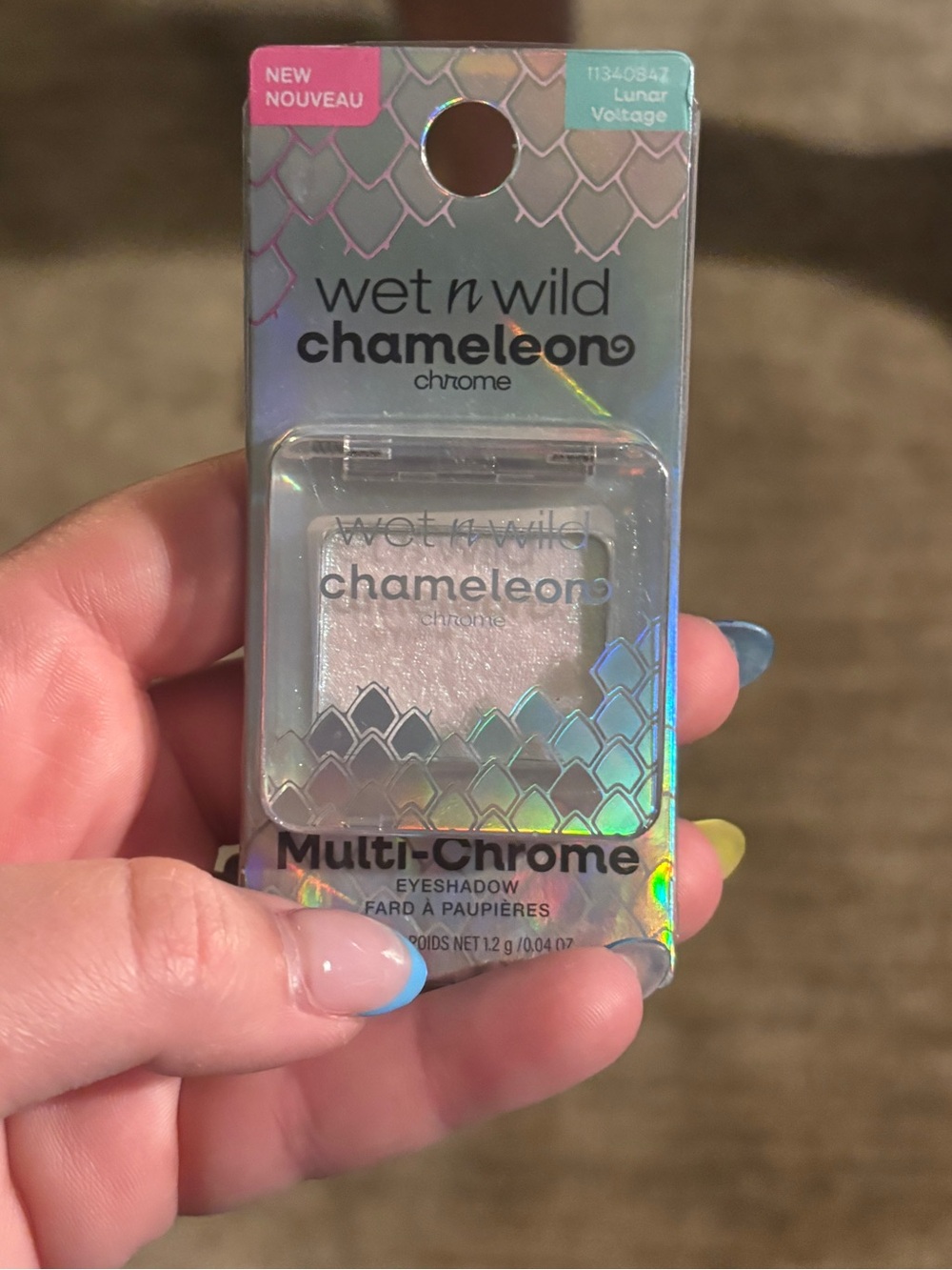 wet n wild Lunar Voltage Eyeshadow Single - White/Blue Packaging